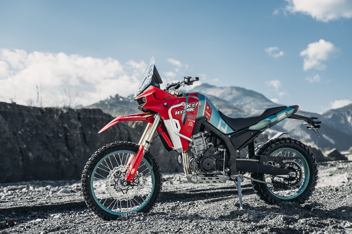 This ban would keep bikes like the Kove 800X Rally you see here out of the US market