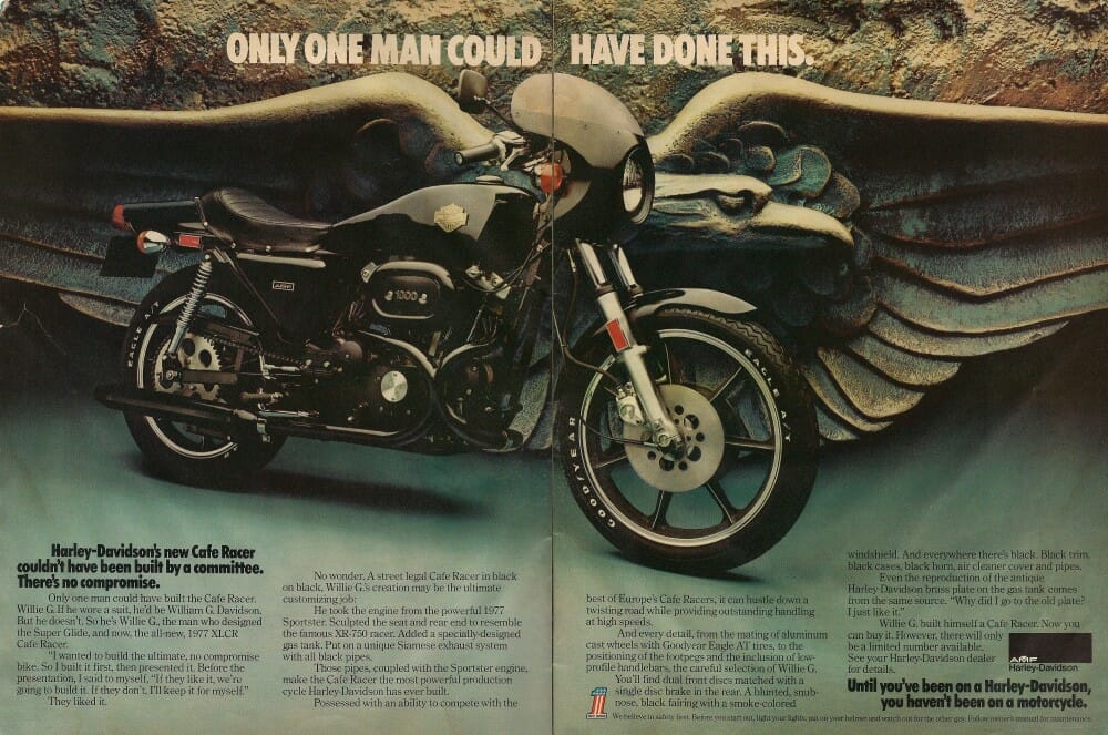 The Harley-Davidson XLCR is the bike in the movie Black Rain.