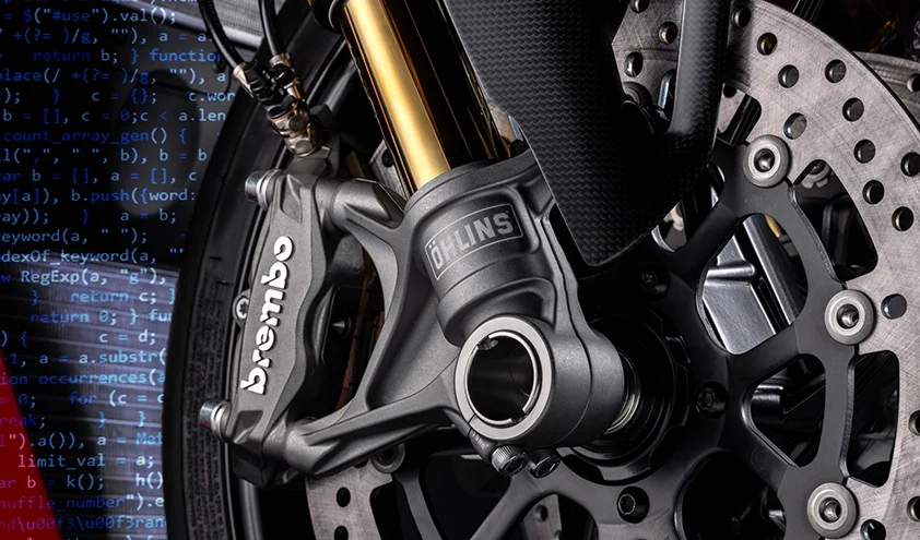 Brembo aqcuires ohlins, so more bikes may be getting both products, like in this picture.
