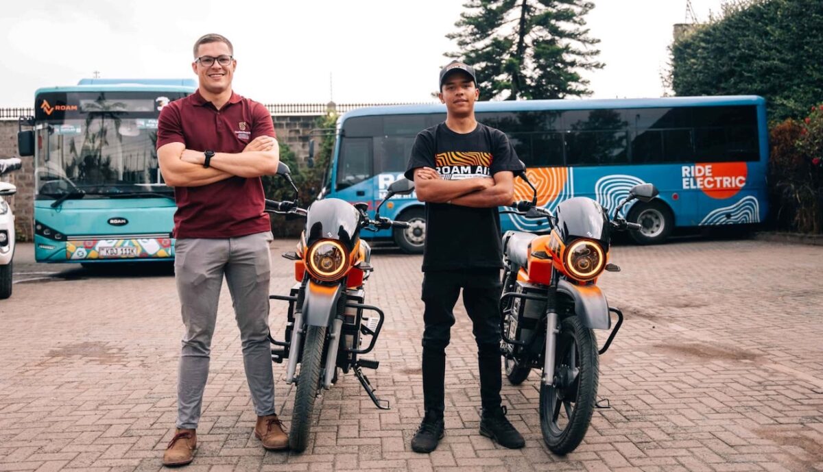Roam Air Electric Motorcycle to Take on Africa With Solar Power