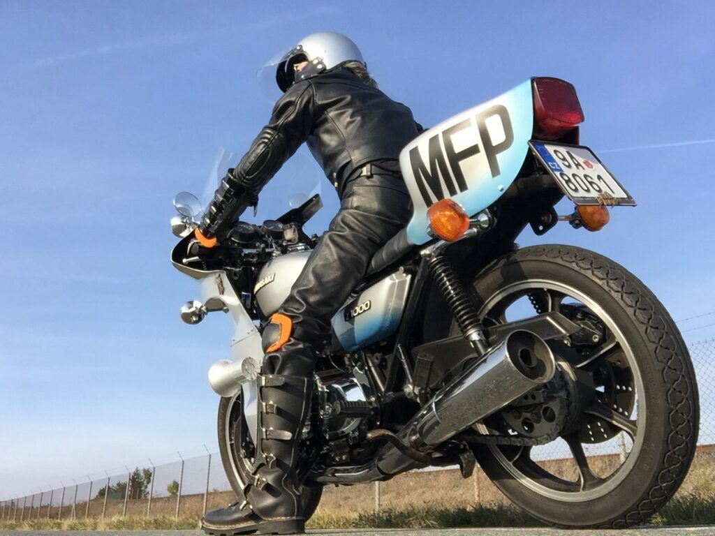 Kawasaki KZ1000 motorcycle that's in Mad Max