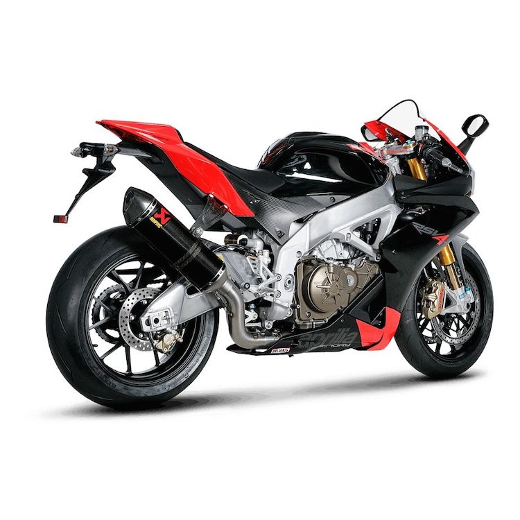 Akrapovic Racing Exhaust Systems fit on all kinds of motorcycles, like this sportbike. 