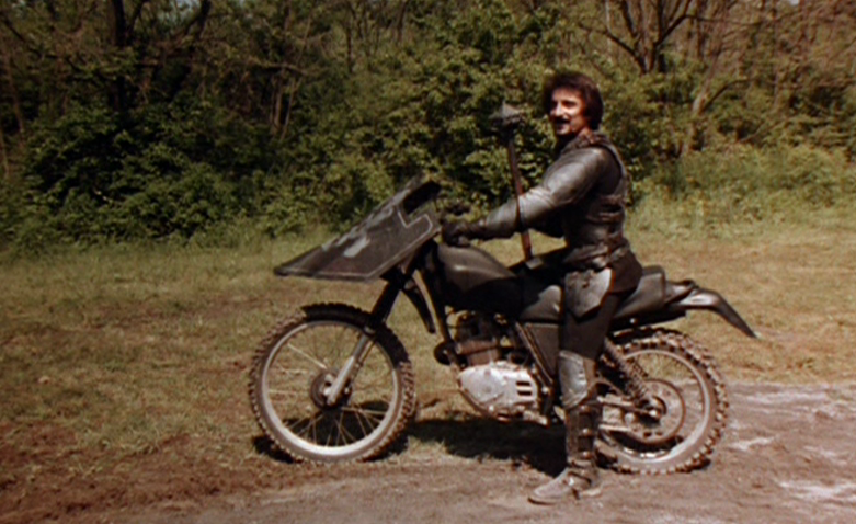 Honda XR250 being ridden by a character in the movie Knightriders. 