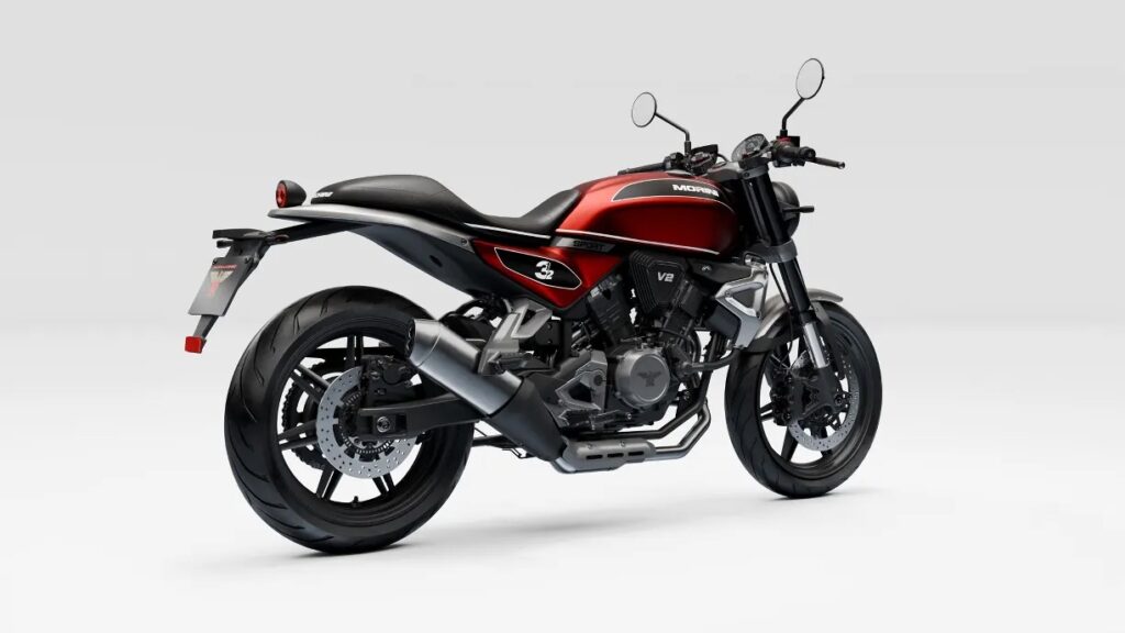 2025 Moto Morini 3½ rear three-quarter view