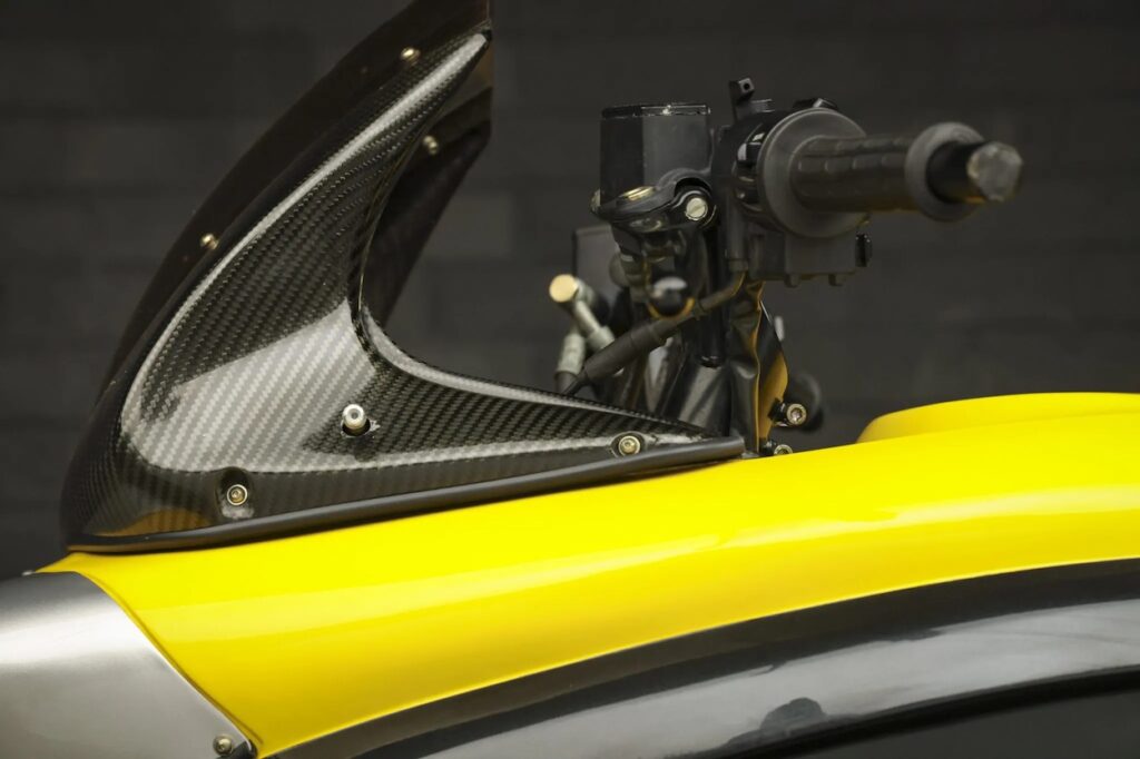 1996 Bimota DB3 Mantra windscreen and handlebars