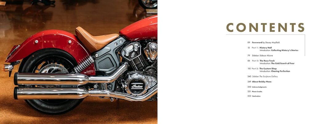 The Motorcycle: The Definitive Collection of the Haas Moto Museum table of contents