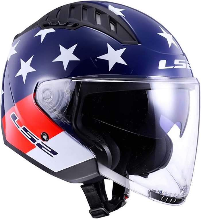 LS2 Helmets Copter Open Face Helmet American