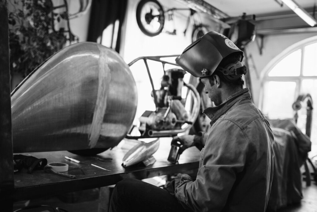 Hazan Motorworks in the shop