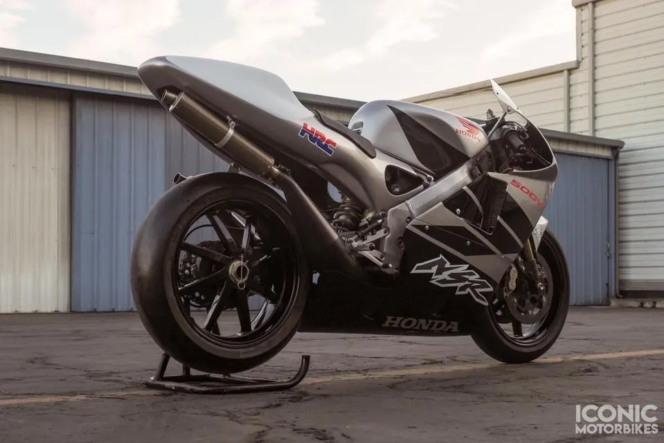 1997 Honda NSR500V rear three quarter view