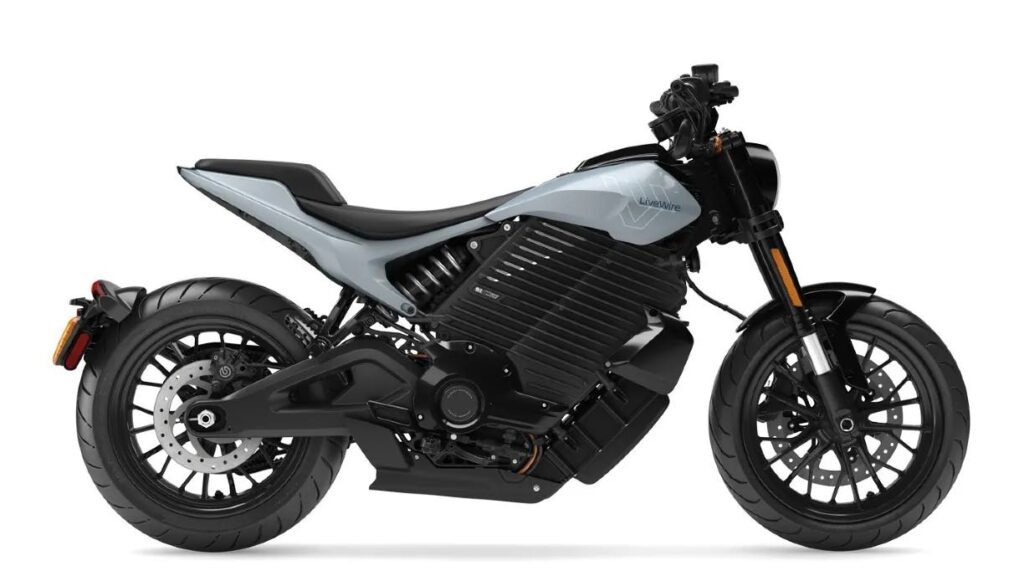 2025 LiveWire S2 Alpinista electric motorcycle on a white background
