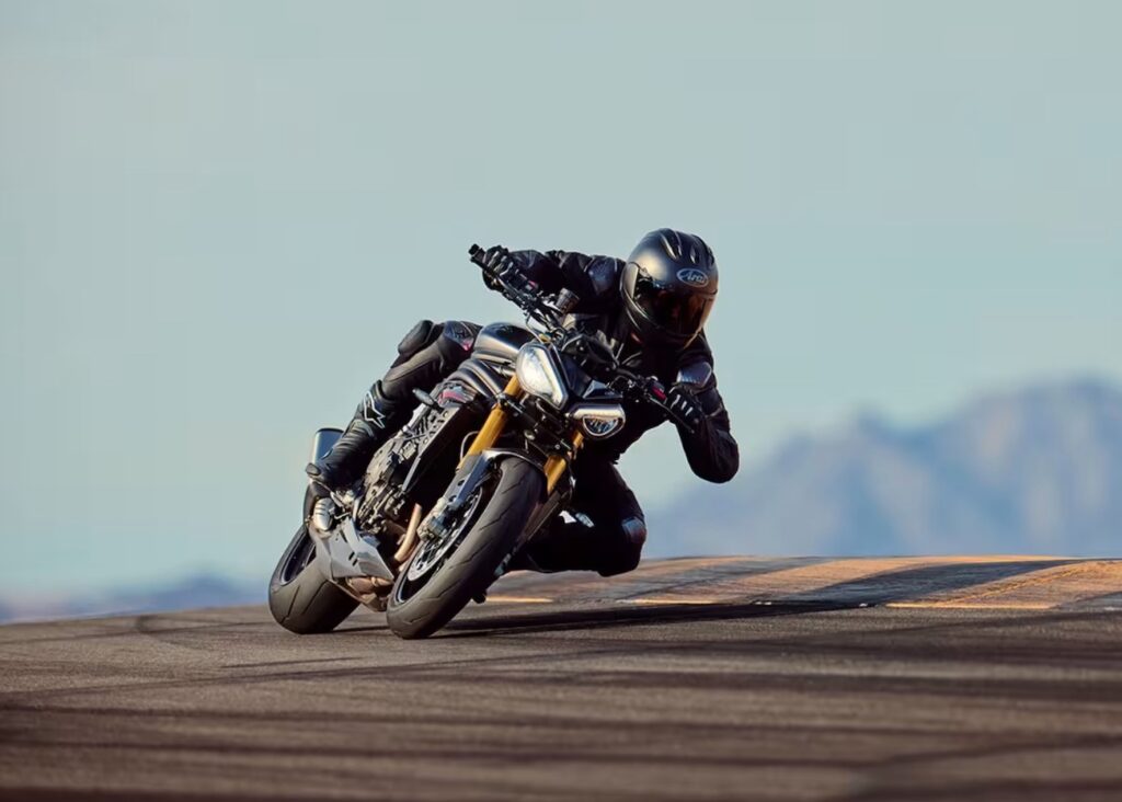 2025 Triumph Speed Triple 1200 RS at the race track