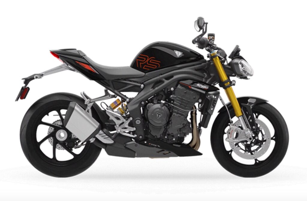 2025 Triumph Speed Triple 1200 RS on a white background