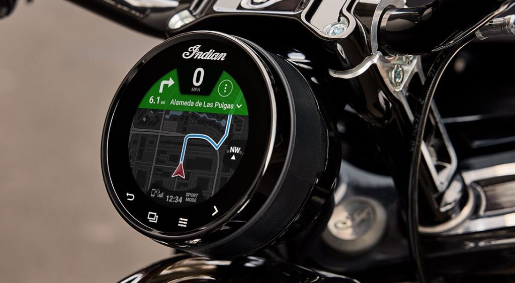 2025 Indian Sport Chief RT speedo and navigation