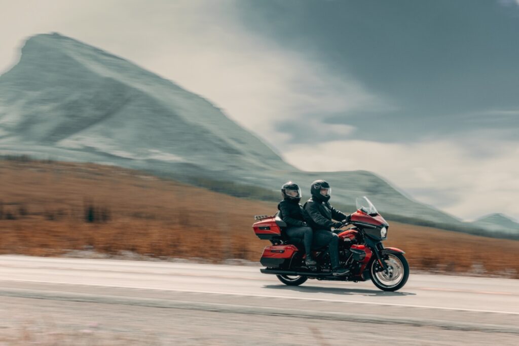 Two riders on a 2025 Harley-Davidson Street Glide Ultra