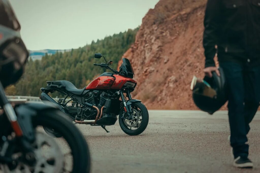 Harley-Davidson 1250 ST parked side view