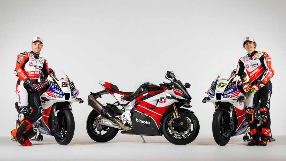 Bimota back in World Superbike Championship with two new riders and bikes.
