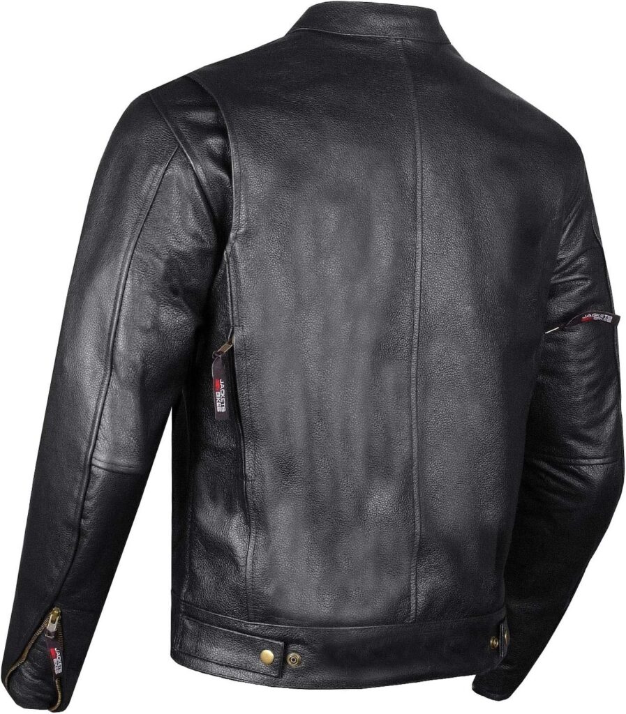 Jackets 4 Bikes Commuter Premium Natural Buffalo Leather Motorcycle Jacket