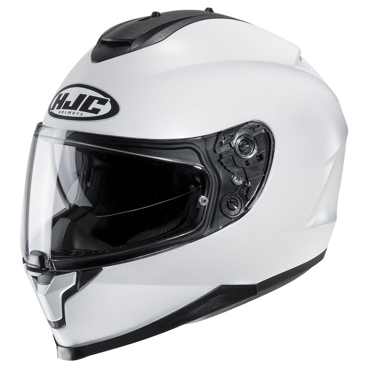 HJC C70 Helmet in white from the front
