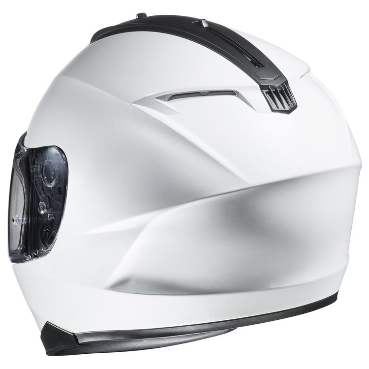 HJC C70 Helmet in white from the back