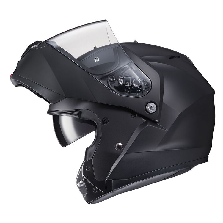 JHC C91 Helmet with chin bar flipped up