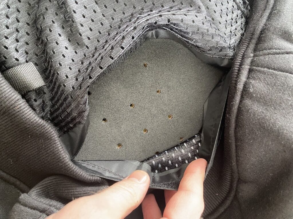 BYKR Motorcycle Hoodie armor detail