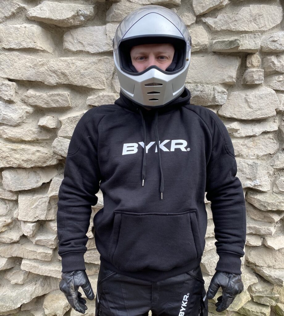 BYKR Motorcycle Hoodie front