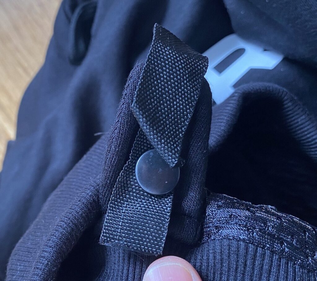 BYKR Motorcycle Hoodie jacket to pants connection