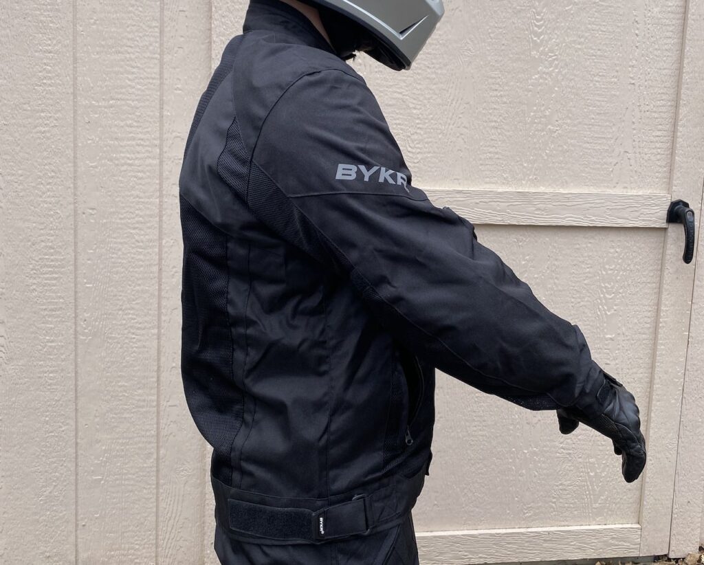 BYKR Mesh Motorcycle Jacket side close up