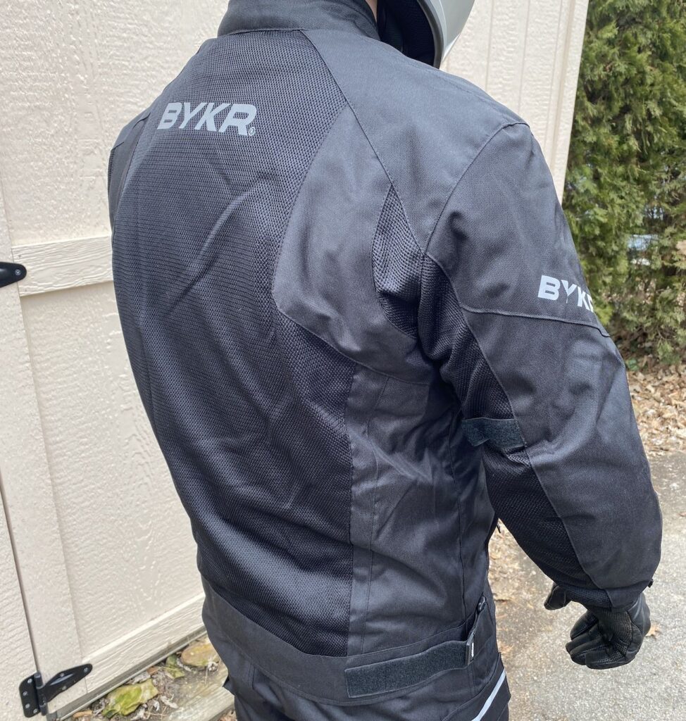 BYKR Mesh Motorcycle Jacket  back and side