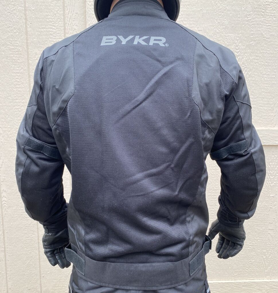 BYKR Mesh Motorcycle Jacket back close up