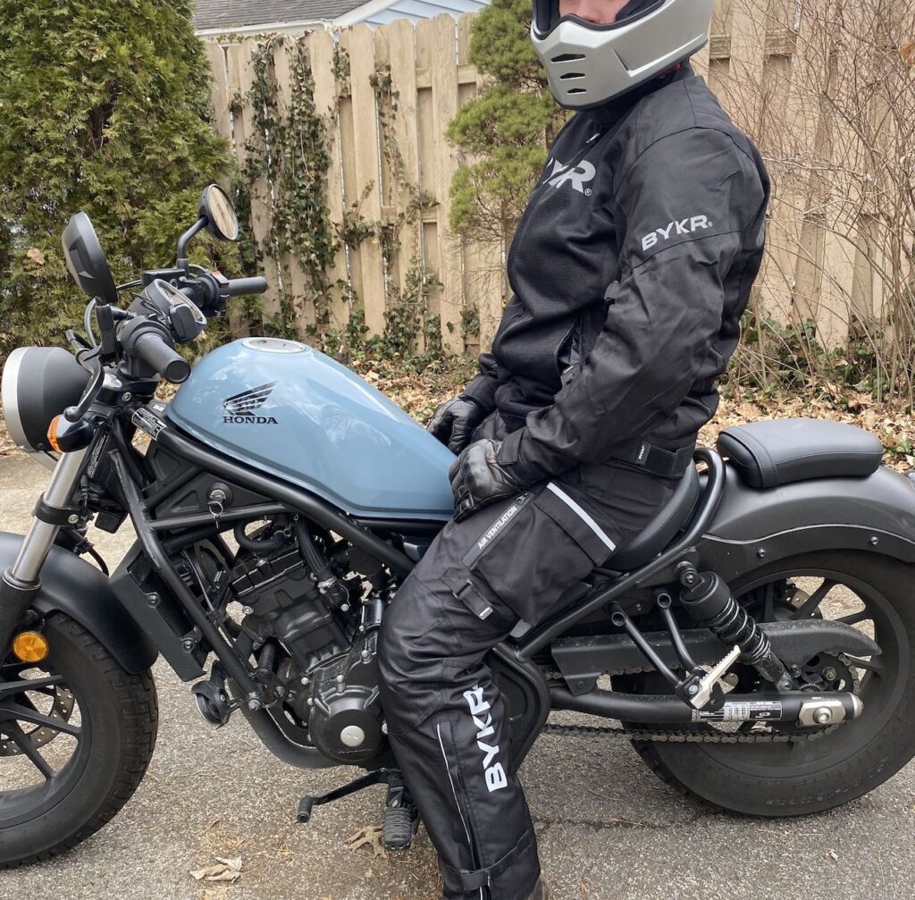 BYKR Mesh Motorcycle Jacket being worn by a motorcyclist