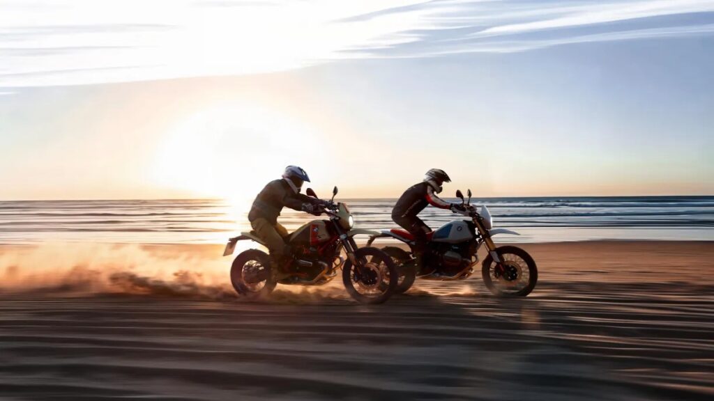 2026 BMW R 12 G/S riding on the beach