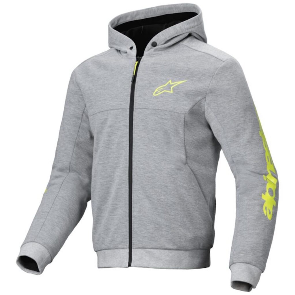 Alpinestars Chrome V2 Sport Hoody grey/hi-viz yellow