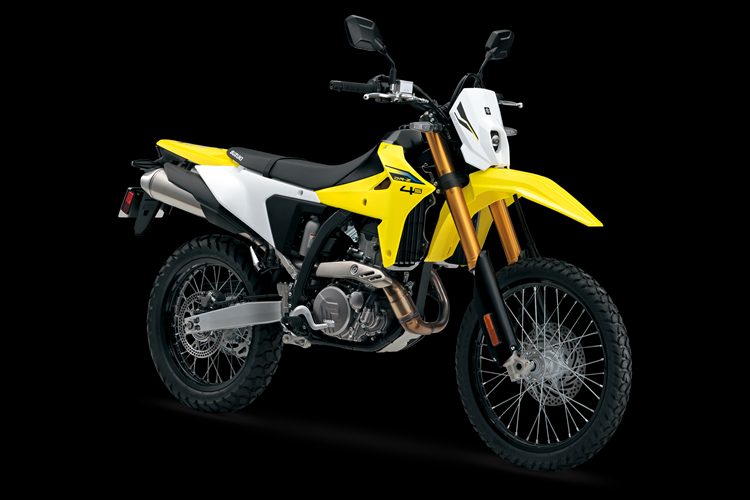 Suzuki DR-Z4S on a black background