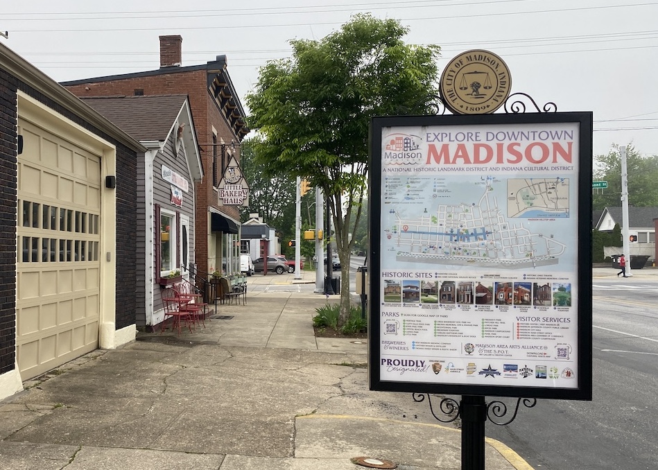 Madison, Indiana, street sign