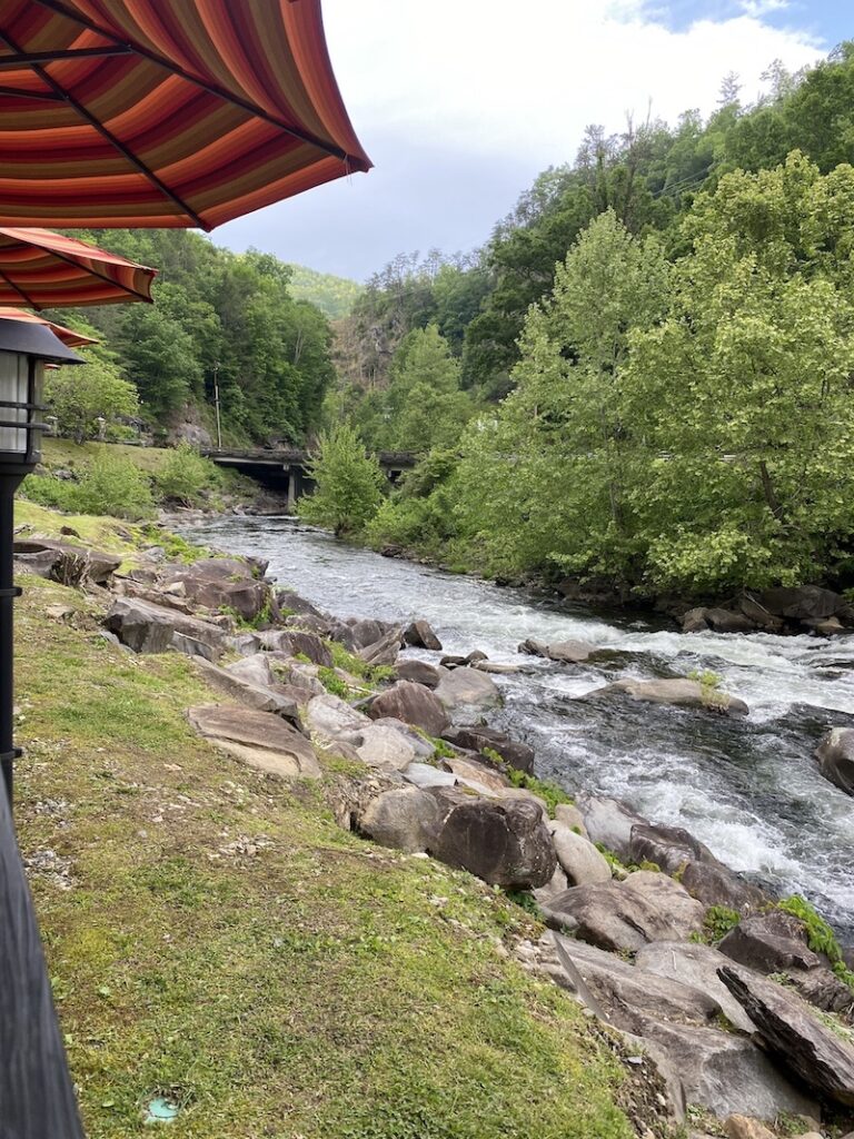 Tapoco Tavern Terrace view
