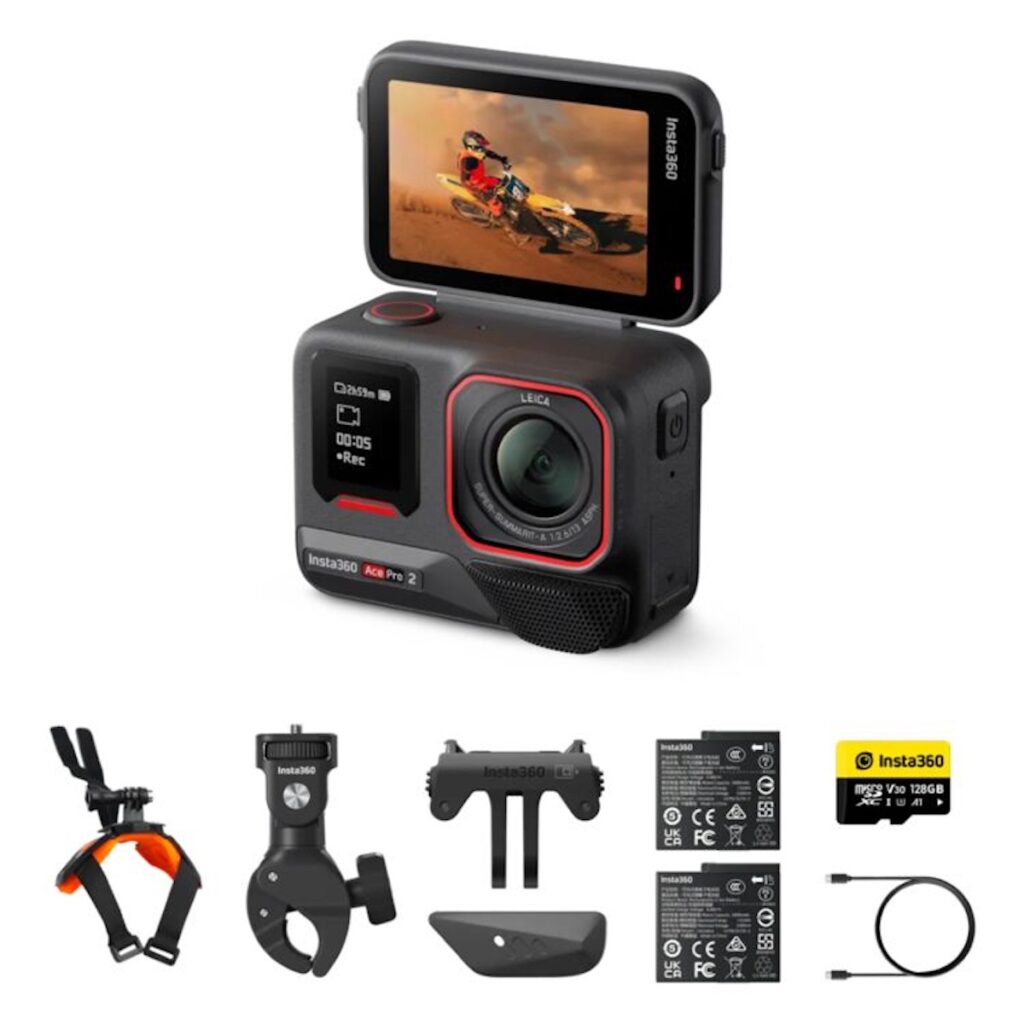 Insta360 Ace Pro 2 Motorcycle Camera Bundle