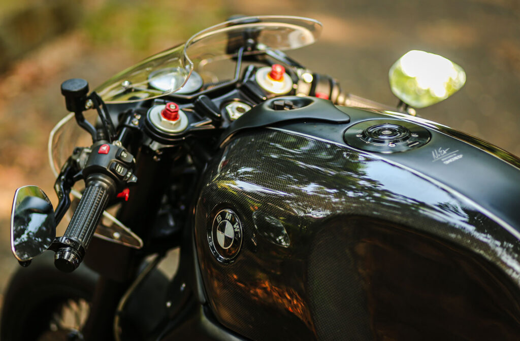 Smoked Garage BMW R nine T Cafe Racer handlebars