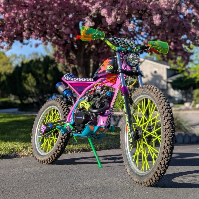 Custom Honda XL200R Scrambler by Mike Schroeder