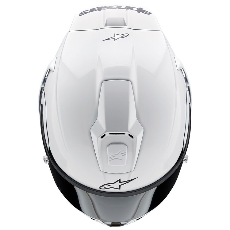 Top of the Alpinestars Supertech R10 Carbon Helmet
