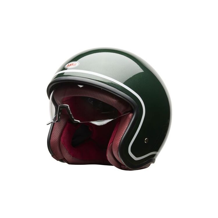 The front of the Bell TX501 Classic Helmet with the visor down