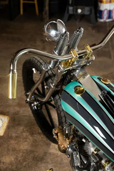 Custom 1948 Harley-Davidson Panhead handlebars