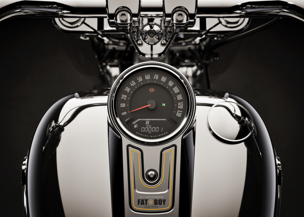 2025 Harley-Davidson Fat Boy Gray Ghost speedometer
