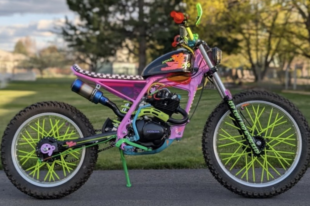 A Wild Custom Honda XL200R Scrambler by Mike Schroeder