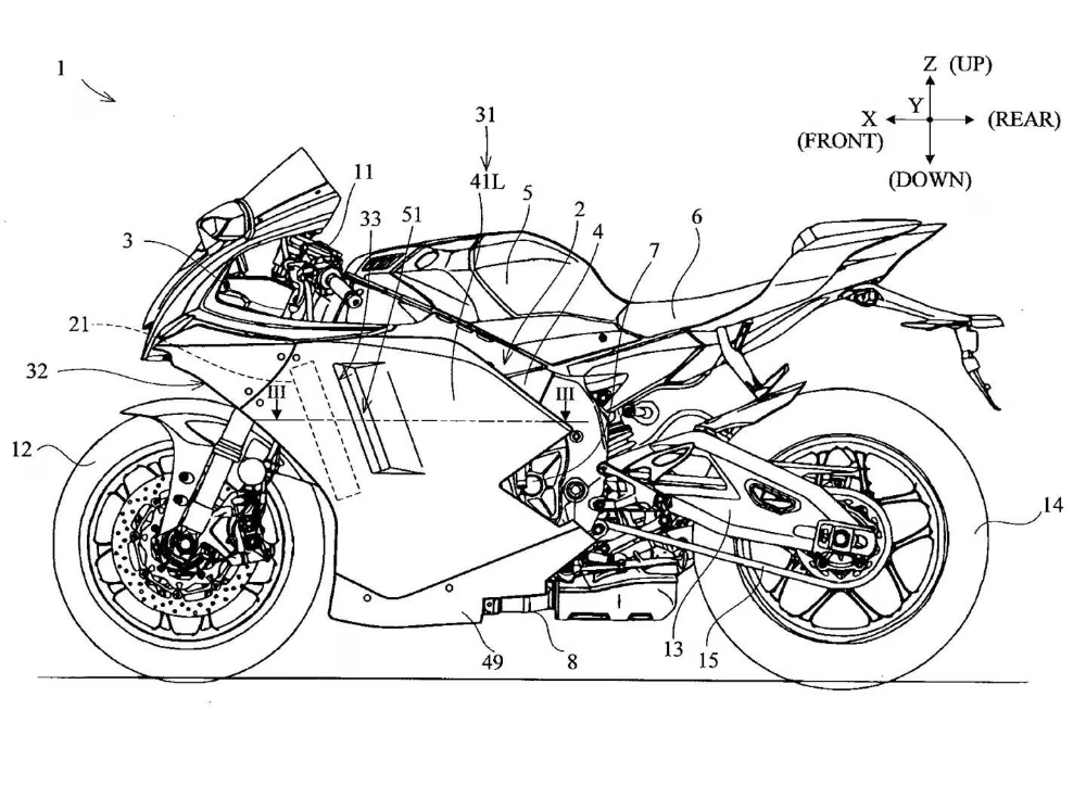 Patents Show Advanced Aero For The Yamaha R1 Sportbike | Wind Burned Eyes