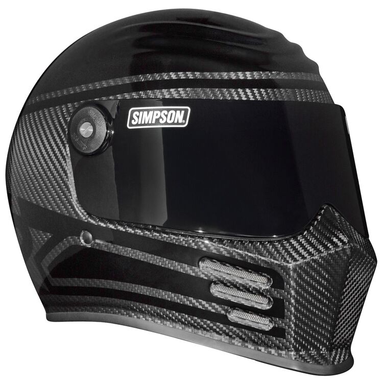 Simpson Helmets Outlaw Bandit 3 Carbon Unknown Industries LE Helmet front three quarter