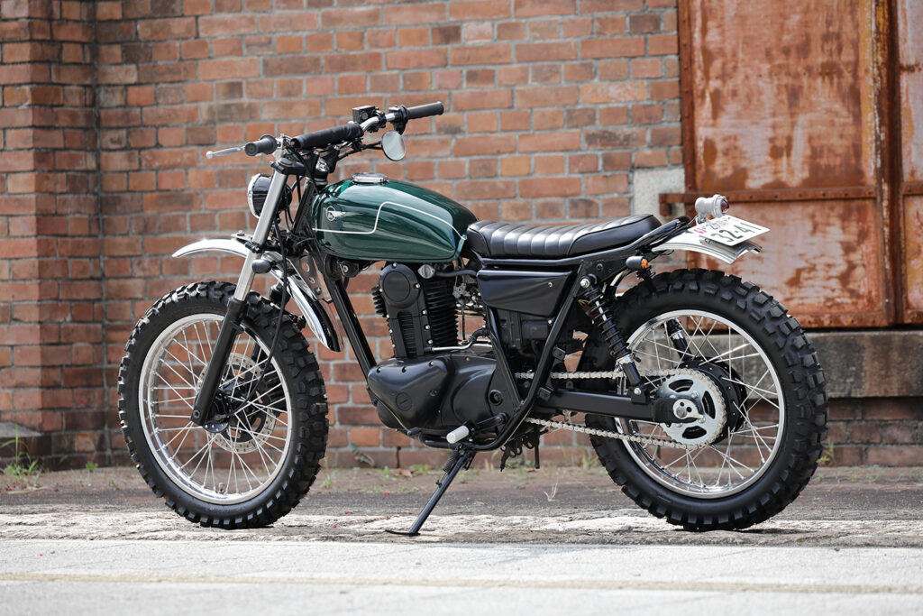 custom Kawasaki 250TR scrambler by Heiwa Motorcycle