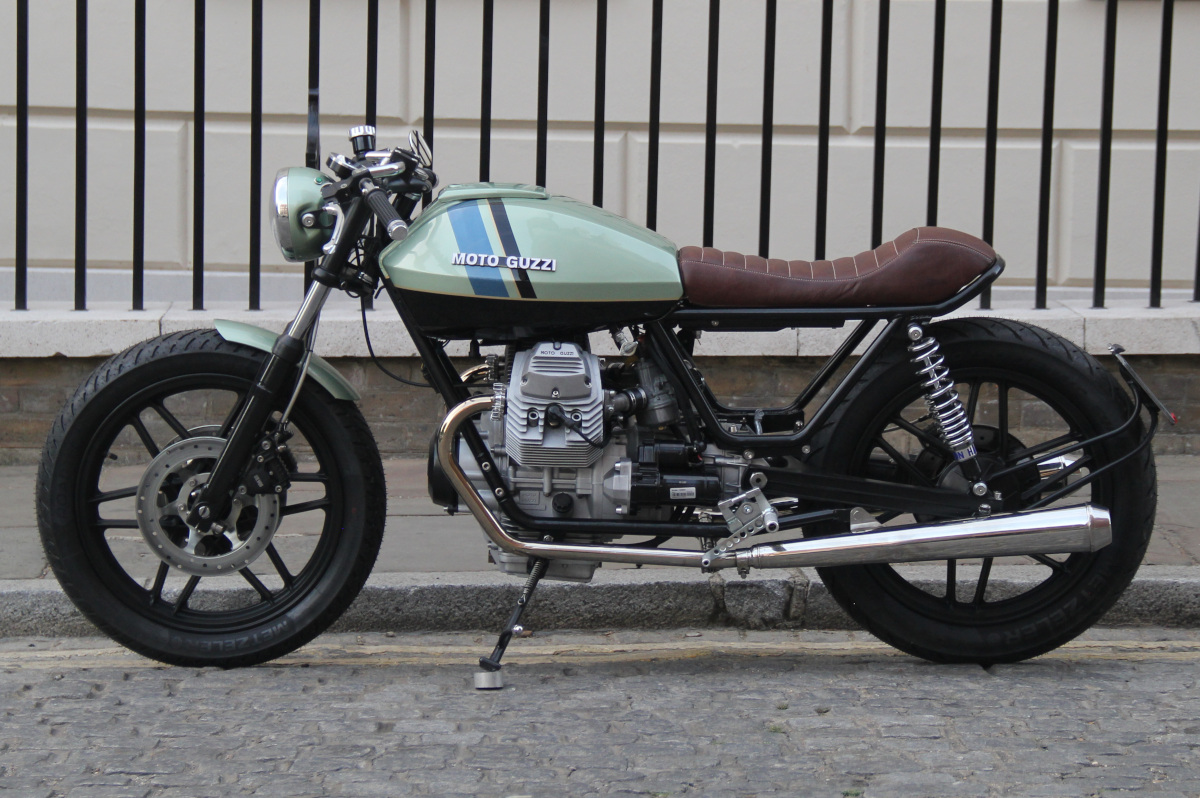 Custom Moto Guzzi V50 II Cafe Racer by Andrei Kouznetsov