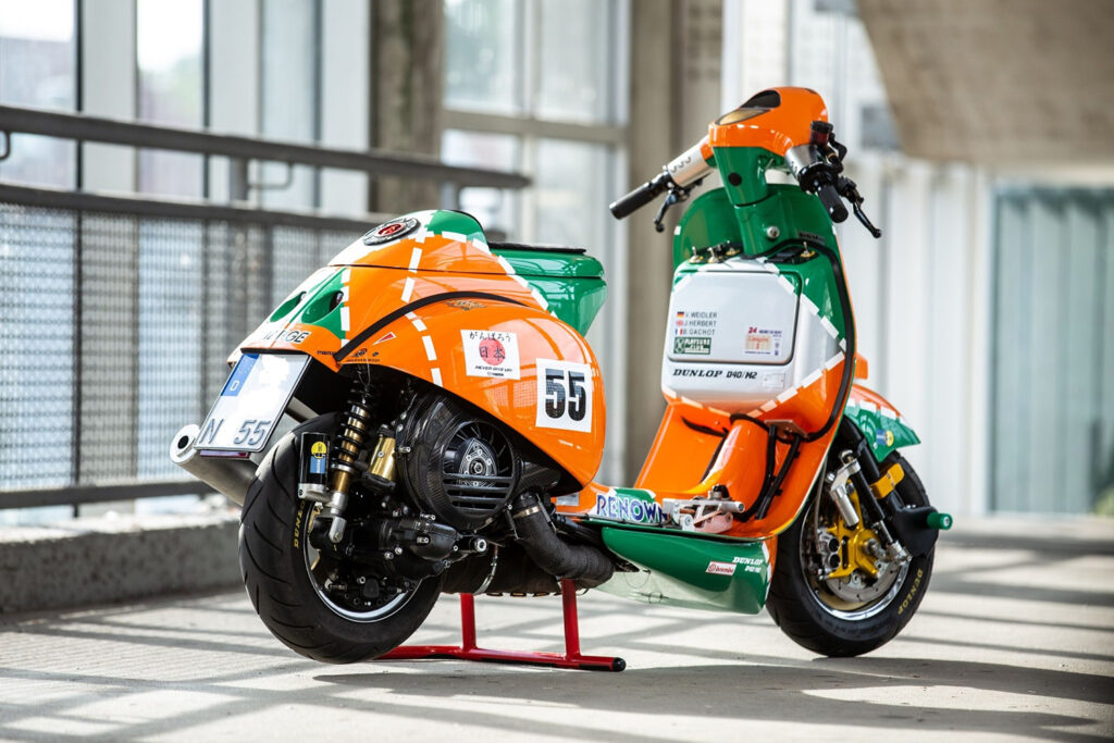 Custom 1982 Vespa PX80 rear