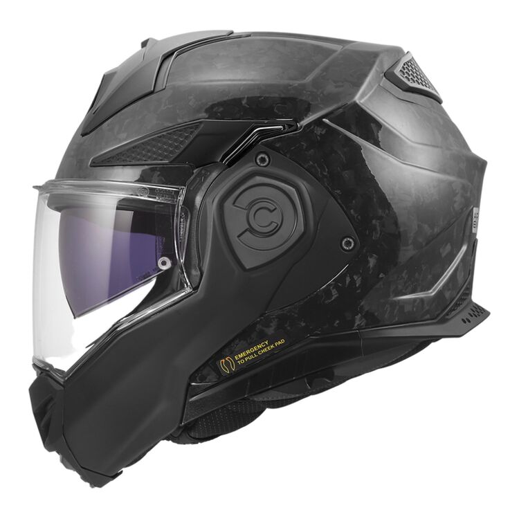 Side of the LS2 Advant X Forged Carbon Helmet